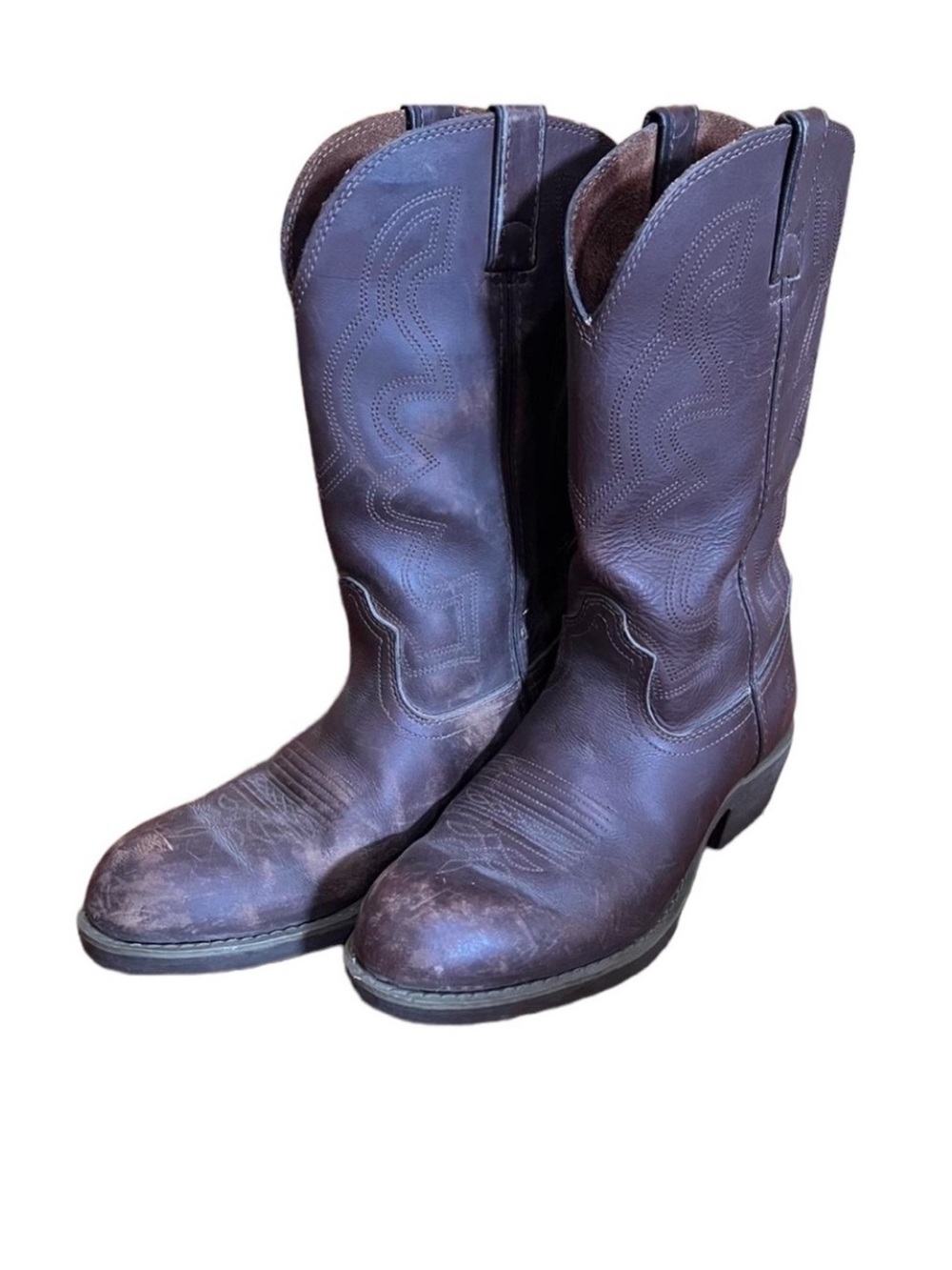 Men’s Durango 8.5 Dark Brown Cowboy Boots Western Rodeo Concert